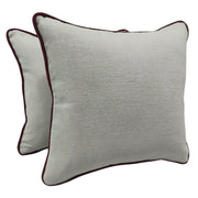 Neutral Piped Pillow Covers (16x16, Set of 2) | ZIPCushions