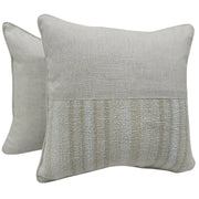 Striped Textured Pillow Covers (16x16, Set of 2) | ZIPCushions
