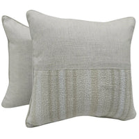 Striped Textured Pillow Covers (16x16, Set of 2)