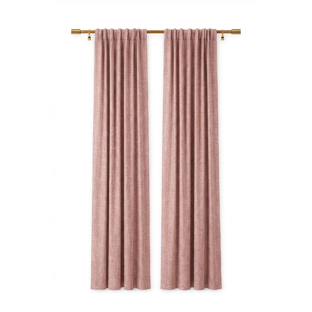 Deep Currant Heavyweight Woven Curtain