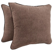 Classic Brown Pillow Covers (16×16, Set of2) | ZIPCushions