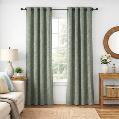 Dove Heavyweight Woven Curtain - Alternate image