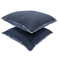Deep Blue Pillow Covers (16x16, Set of 2)