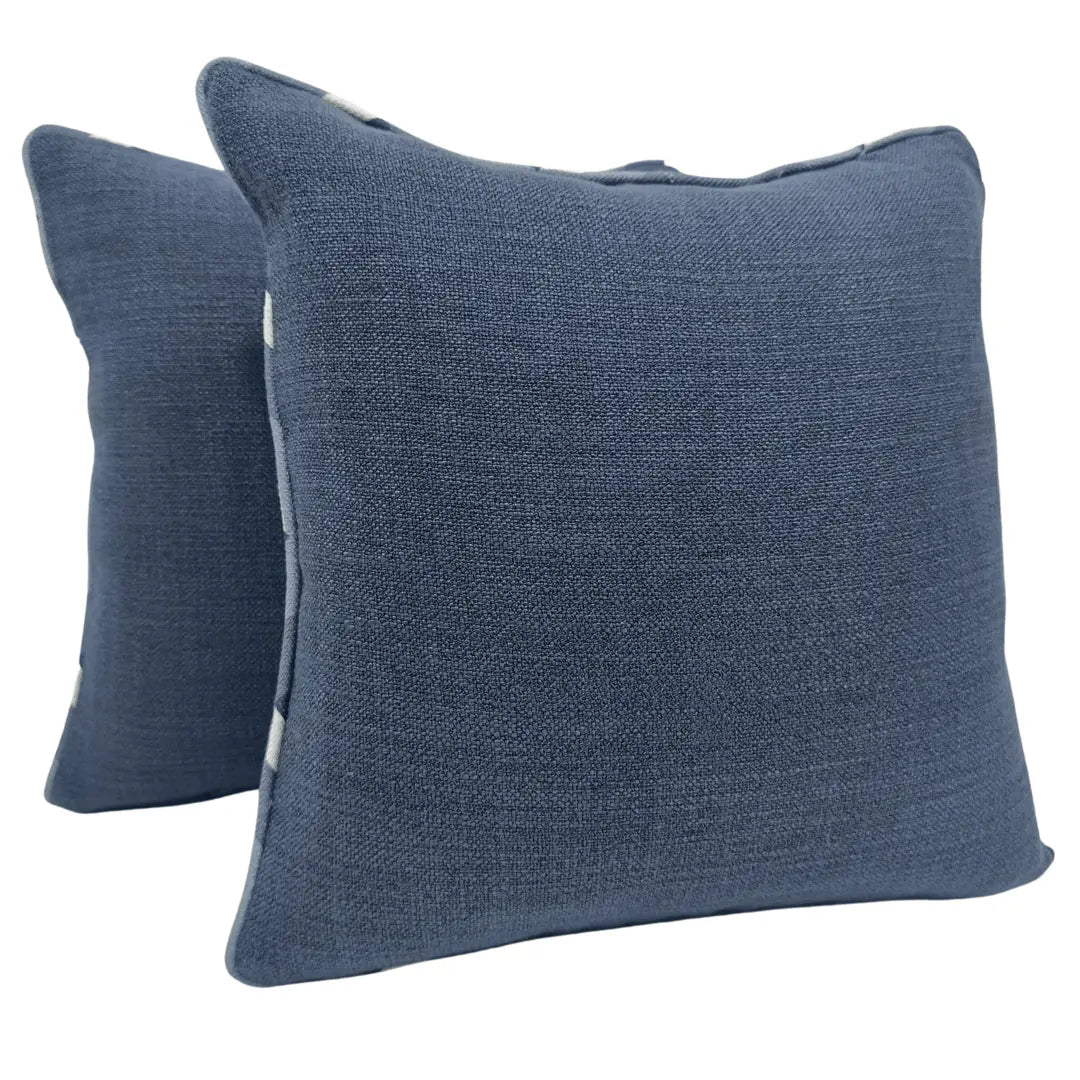 Deep Blue Pillow Covers (16x16, Set of 2) | ZIPCushions