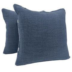 Deep Blue Pillow Covers (16x16, Set of 2)