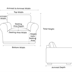 Custom Outdoor Single-Seater Sofa Slipcover