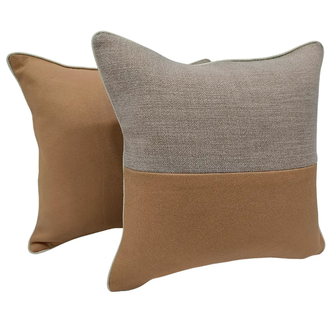 Warm Split Design Indoor Pillow Covers (16x16, Set of 2) | ZIPCushions