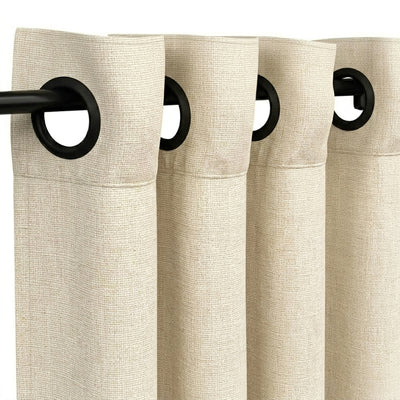 Ecru Heavyweight Woven Curtain - Secondary image