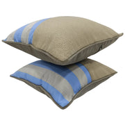 Striped Contrast Pillow Covers (16x16, Set of 2) | ZIPCushions