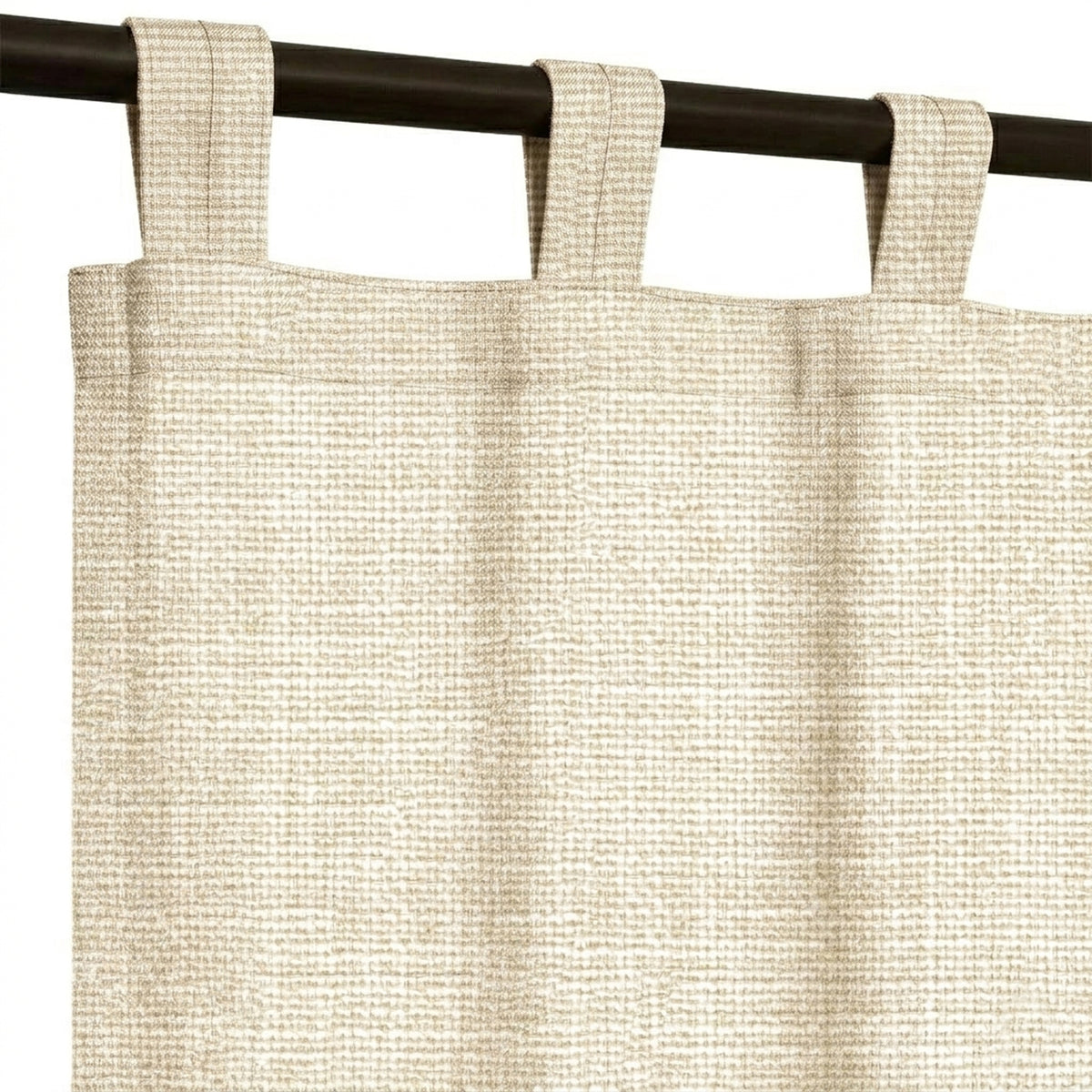 Ecru Heavyweight Woven Curtain - view 6