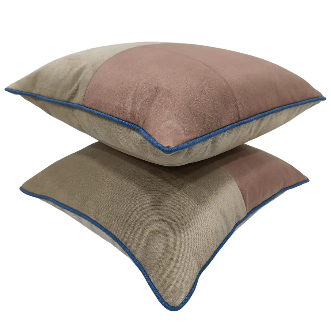 Dual-Tone Contrast Pillow Covers (16x16, Set of 2) | ZIPCushions - view 2