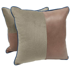 Dual-Tone Contrast Pillow Covers (16x16, Set of 2)