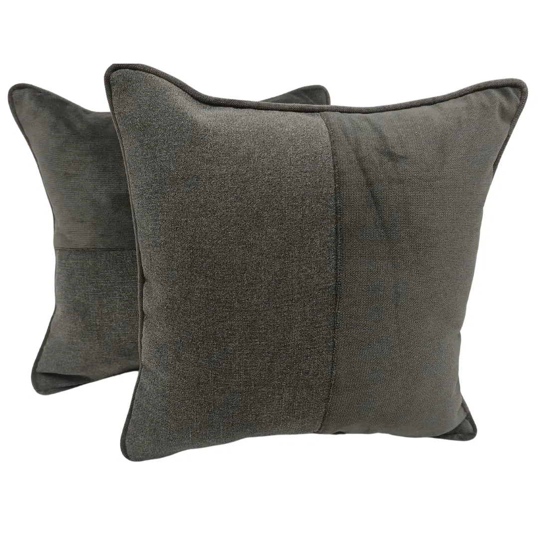 Deep Charcoal Pillow Covers (16x16, Set of 2) | ZIPCushions