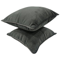 Deep Charcoal Pillow Covers (16x16, Set of 2)