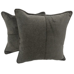 Deep Charcoal Pillow Covers (16x16, Set of 2)