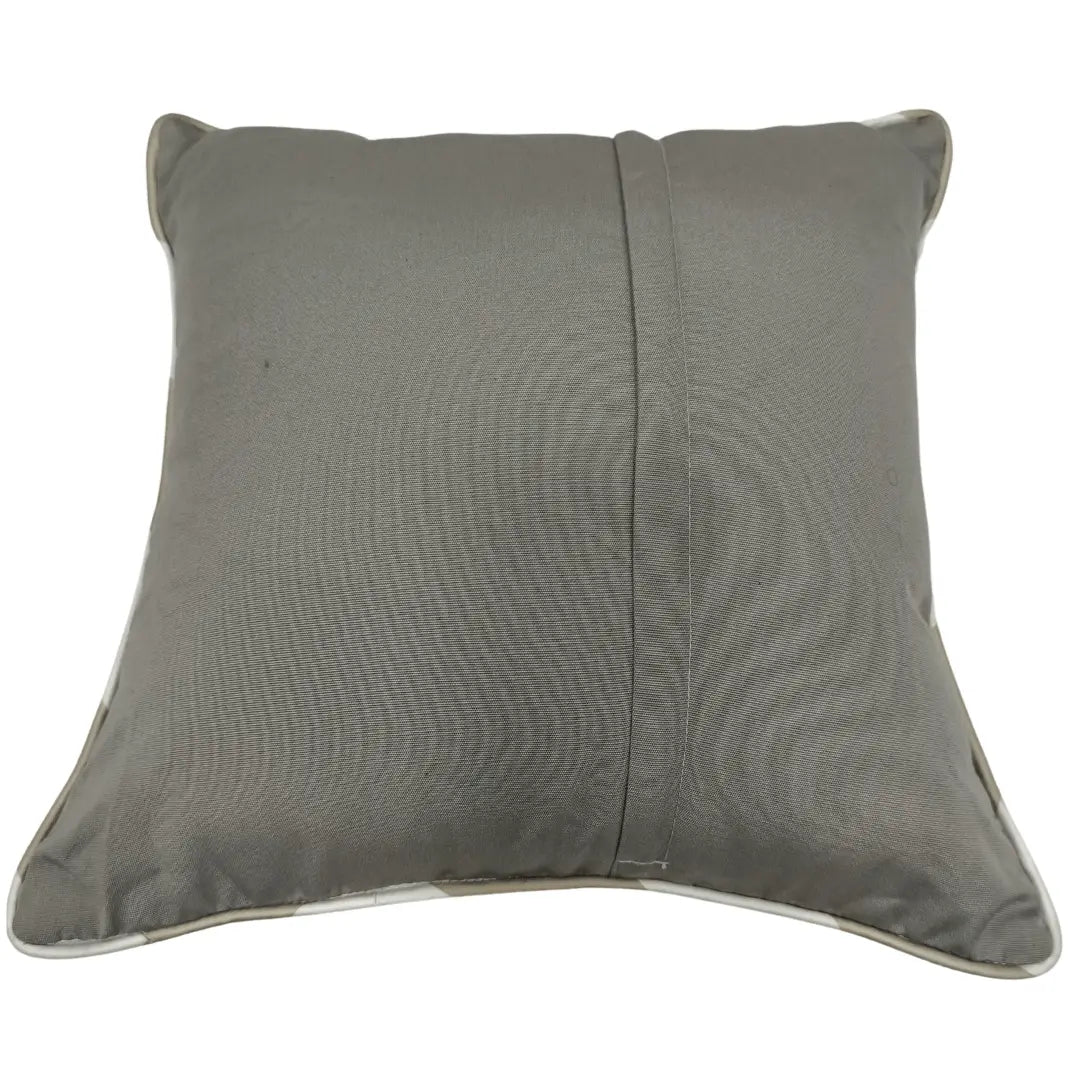 Modern Grey Contrast Pillow Covers (16x16, Set of 2) | ZIPCushions - view 3