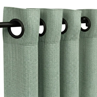 Gray Mist Heavyweight Woven Curtain - Secondary image