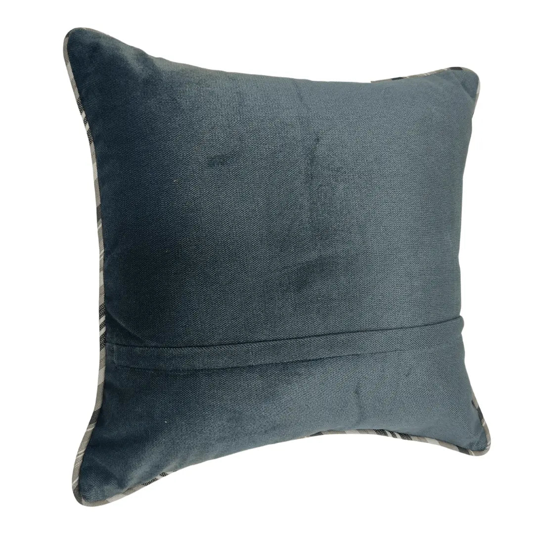 Two-Tone Blue Pillow Covers For Indoors (16x16, Set of 2) | ZIPCushions - view 3