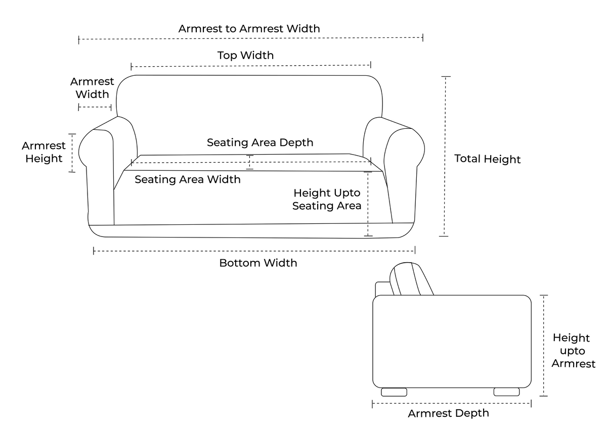 Custom Outdoor 2-Seater Sofa Slipcover