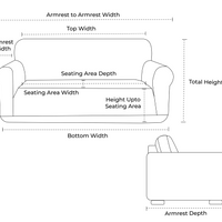 Custom Outdoor 2-Seater Sofa Slipcover