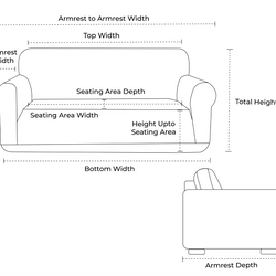 Custom Outdoor 2-Seater Sofa Slipcover