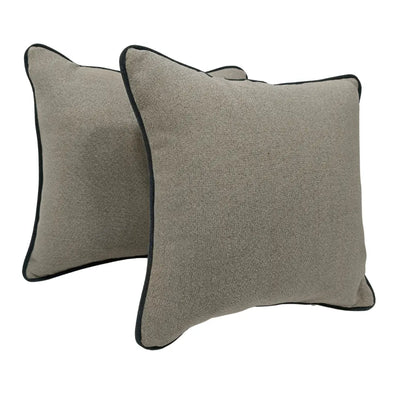 Chic Beige Pillow Covers (16x16, Set of 2)
