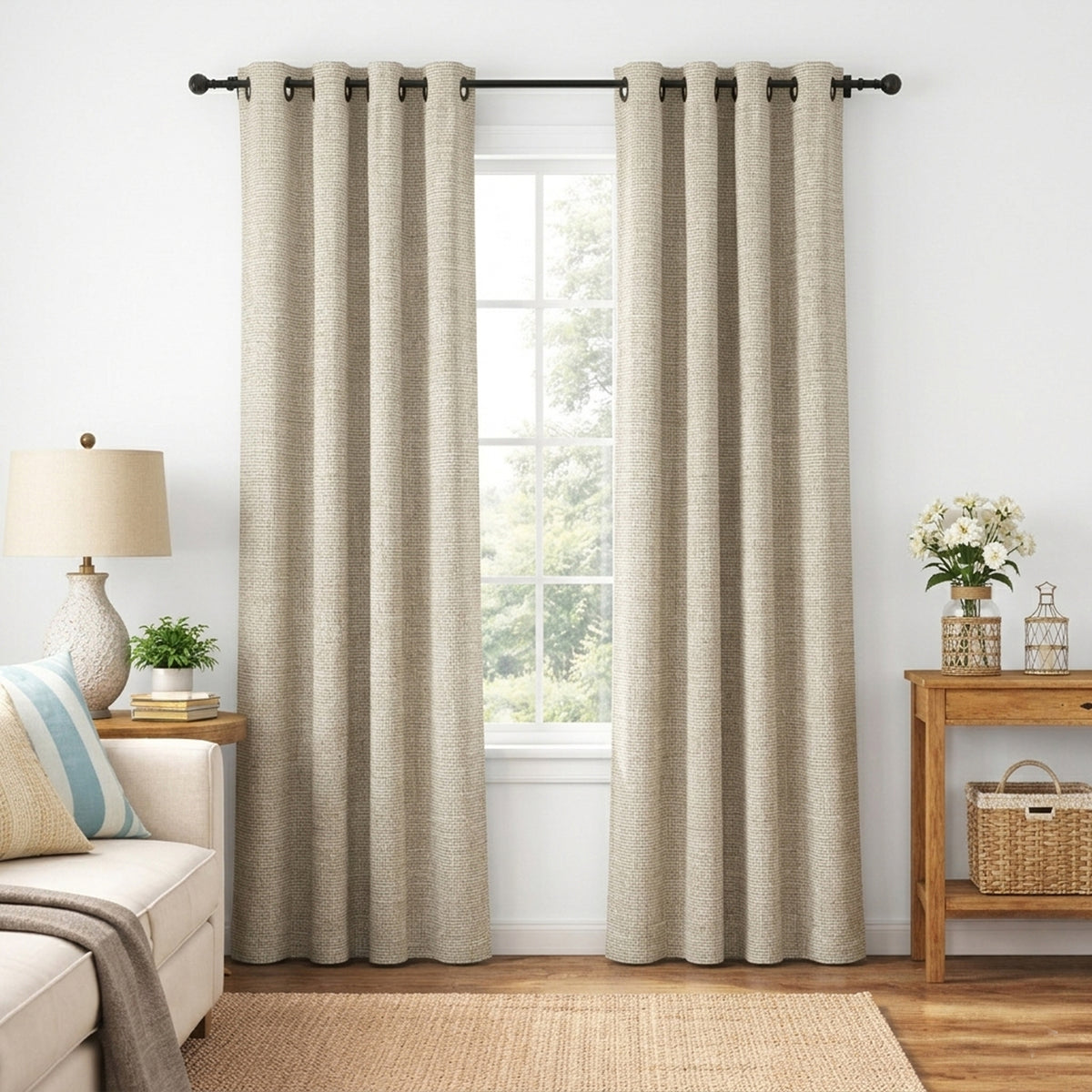 Ice Flow Heavyweight Woven Curtain - view 2