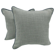 Ivory Piped Pillow Covers (16x16, Set of 2) | ZIPCushions
