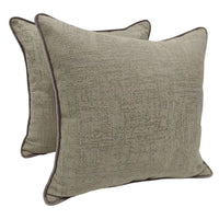 Taupe Textured Pillow Covers (16x16, Set of 2)