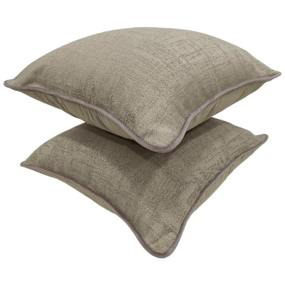Taupe Textured Pillow Covers (16x16, Set of 2) - Alternate image