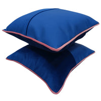 Royal Blue Pillow Covers (16x16, Set of 2)