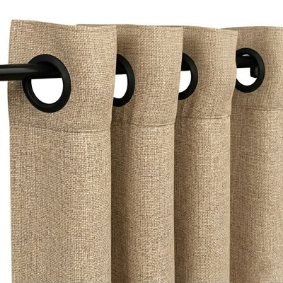 Light Coffee Heavyweight Woven Curtain - Secondary image