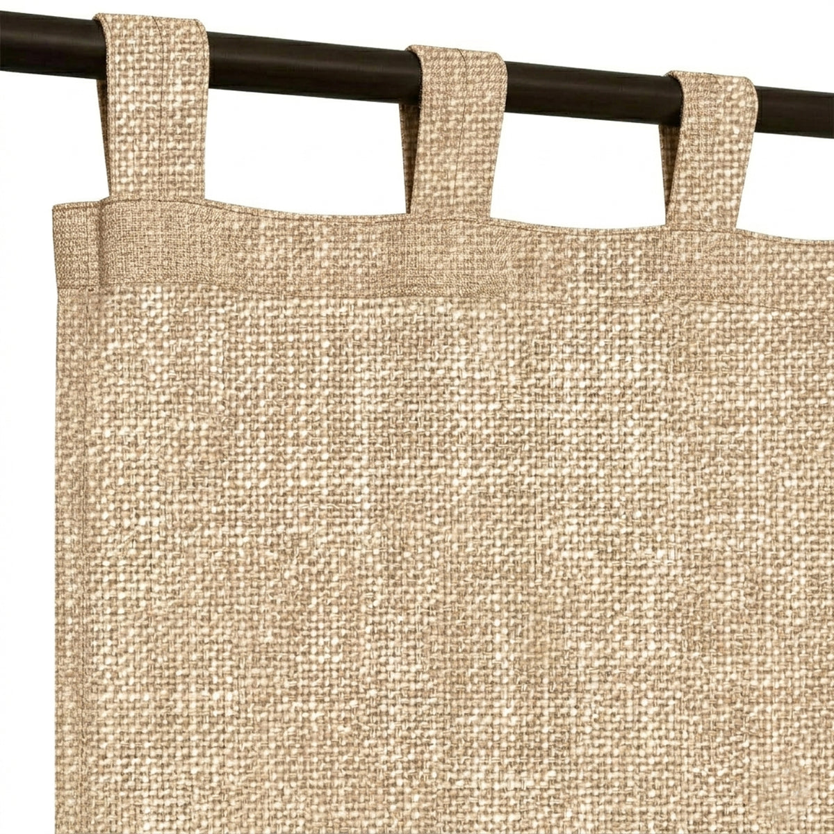 Light Coffee Heavyweight Woven Curtain - view 6