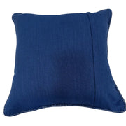 Classic Denim Blue Textured Pillow Covers (16x16, Set of 2) | ZIPCushions