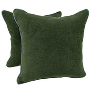 Deep Forest Green Luxe Pillow Covers (16x16, Set of 2) | ZIPCushions