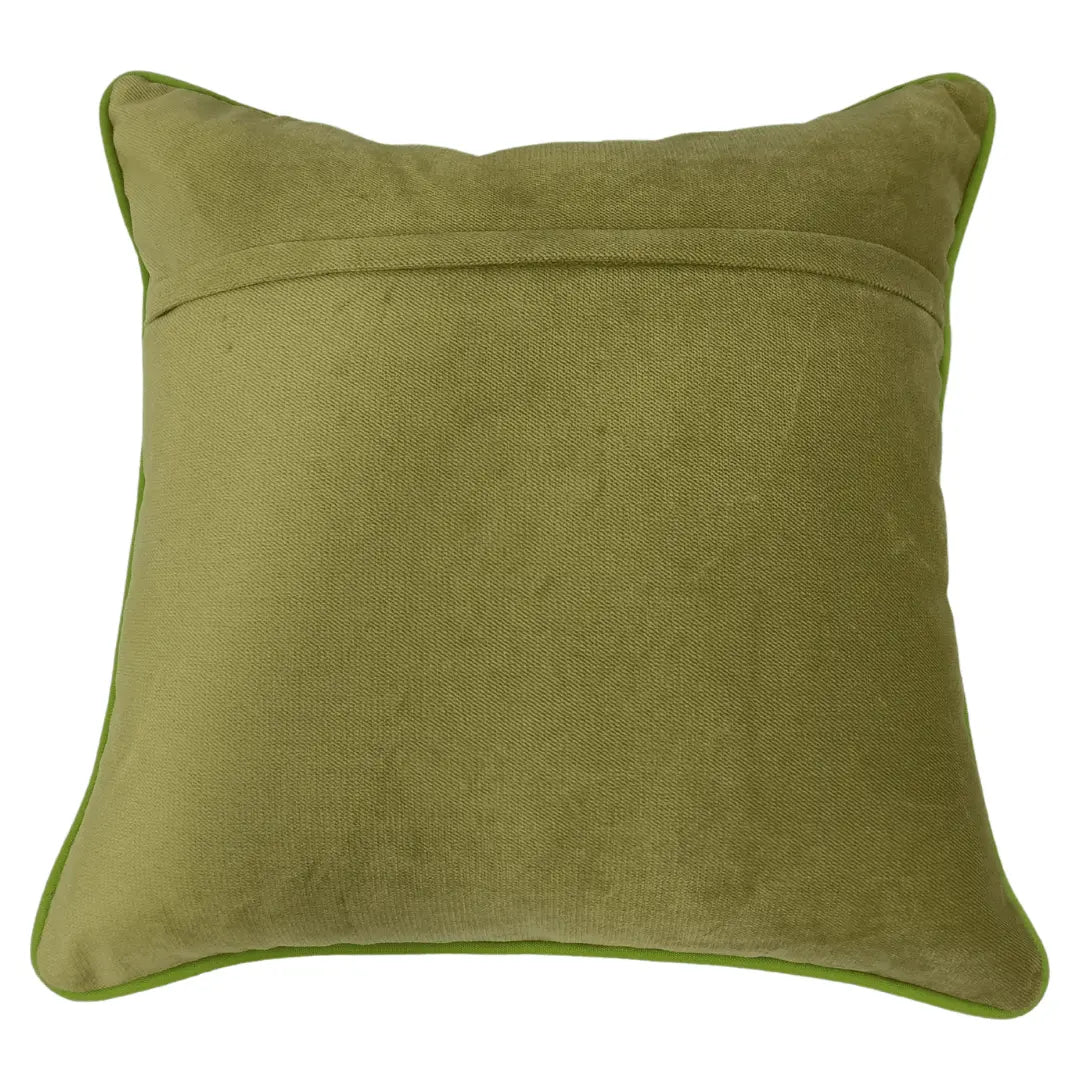 Moss Green Textured Pillow Covers (16x16, Set of 2) | ZIPCushions - view 3