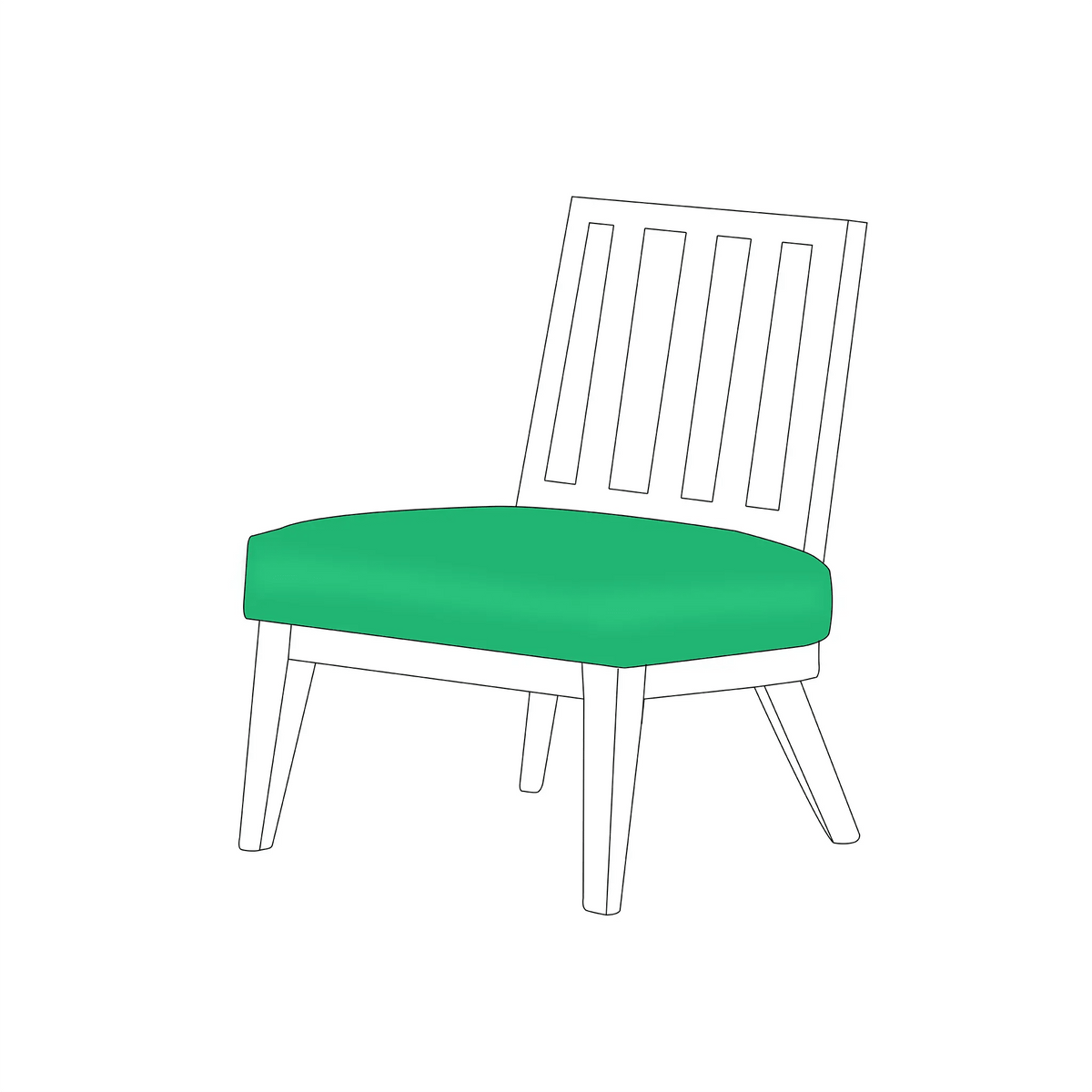 Square Sunbrella® Outdoor Cushions |  ZIPCushions