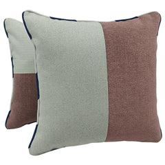 Blush Pink & Cream Textured Pillow Covers (16x16, Set of 2)