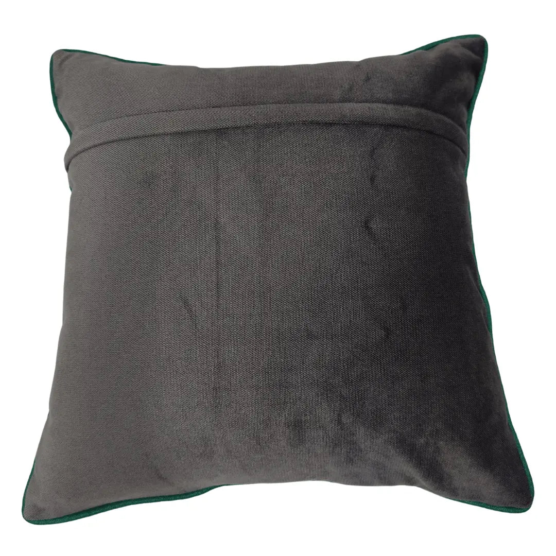 Emerald Green Leather-Like Pillow Covers (16x16, Set of 2) | ZIPCushions - view 3