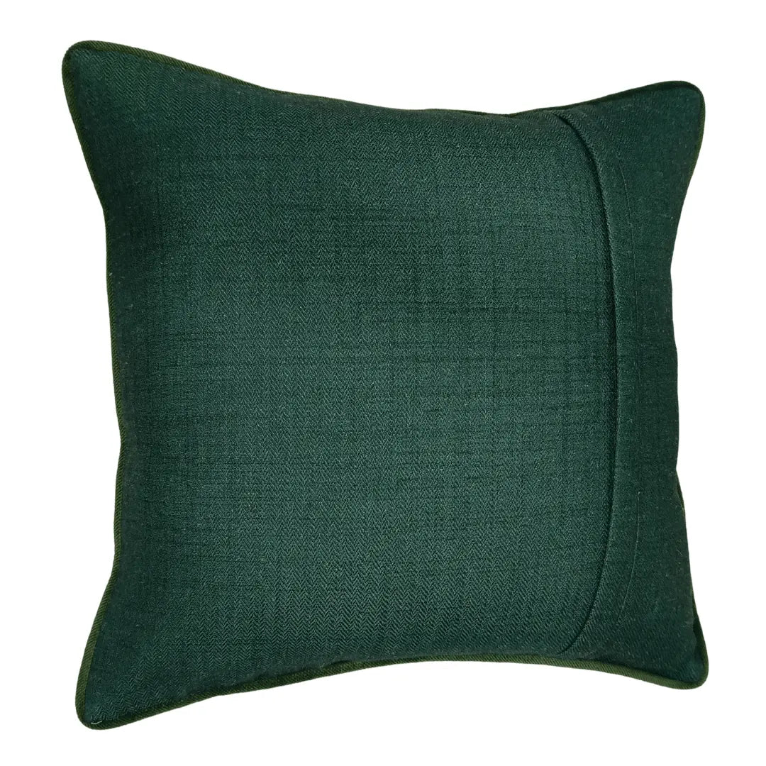 Deep Forest Green Velvet Pillow Covers (16x16, Set of 2) | ZIPCushions - view 3