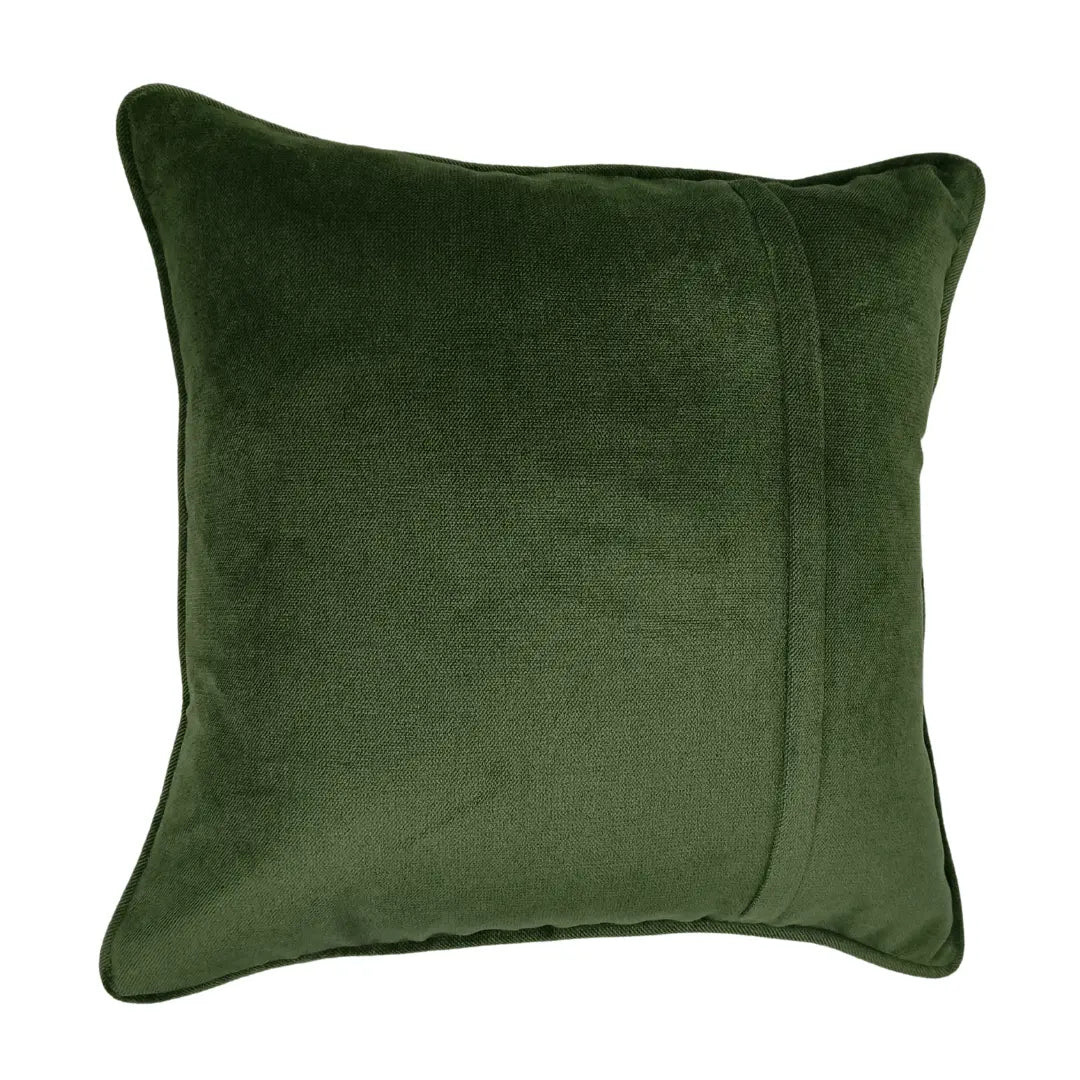 Elegant Green & Gold Abstract Decorative Pillow Covers (16x16, Set of 2) |  ZIPCushions