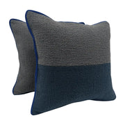 Modern Bouclé Texture Two-Tone Pillow Covers (16x16, Set of 2) | ZIPCushions