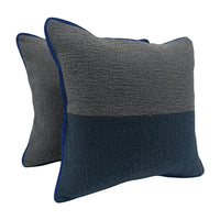 Modern Bouclé Texture Two-Tone Pillow Covers (16x16, Set of 2)