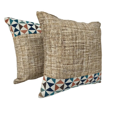 Geometric Accent Pillow Covers (18x18, Set of 2)