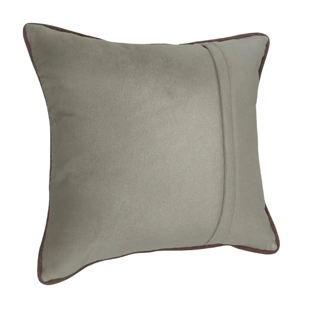 Elegant Textured Pillow Covers with Contrast Piping (Set of 2, 16x16) | ZIPCushions - view 3