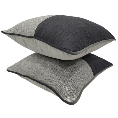 Modern Two-Tone Pillow Covers (Set of 2, 16x16) - Alternate image