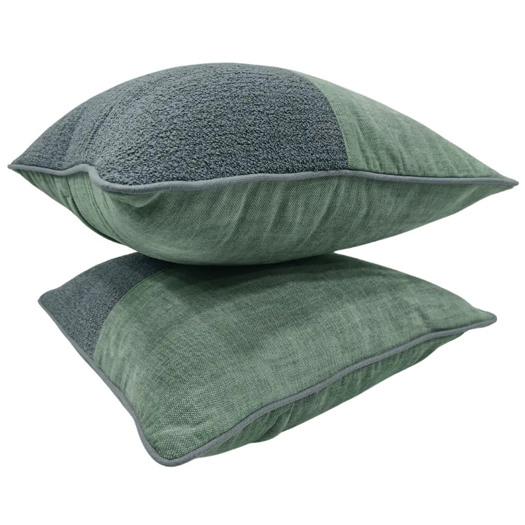Elegant Two-Tone Textured Cushion Covers (Set of 2, 16x16) | ZIPCushions - view 2