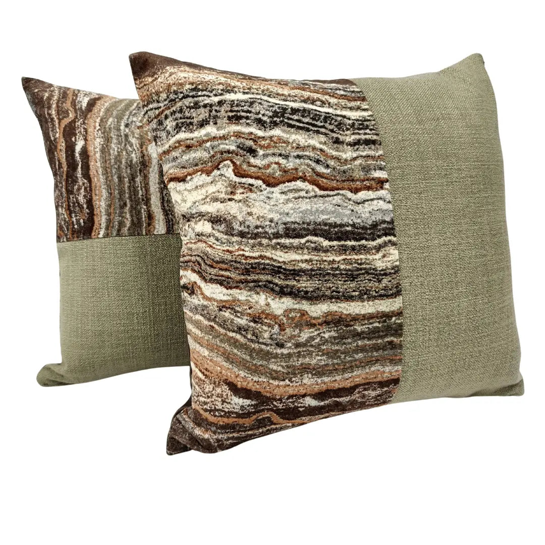 Earthy Texture Pillow Covers (18x18, Set of 2) | ZIPCushions
