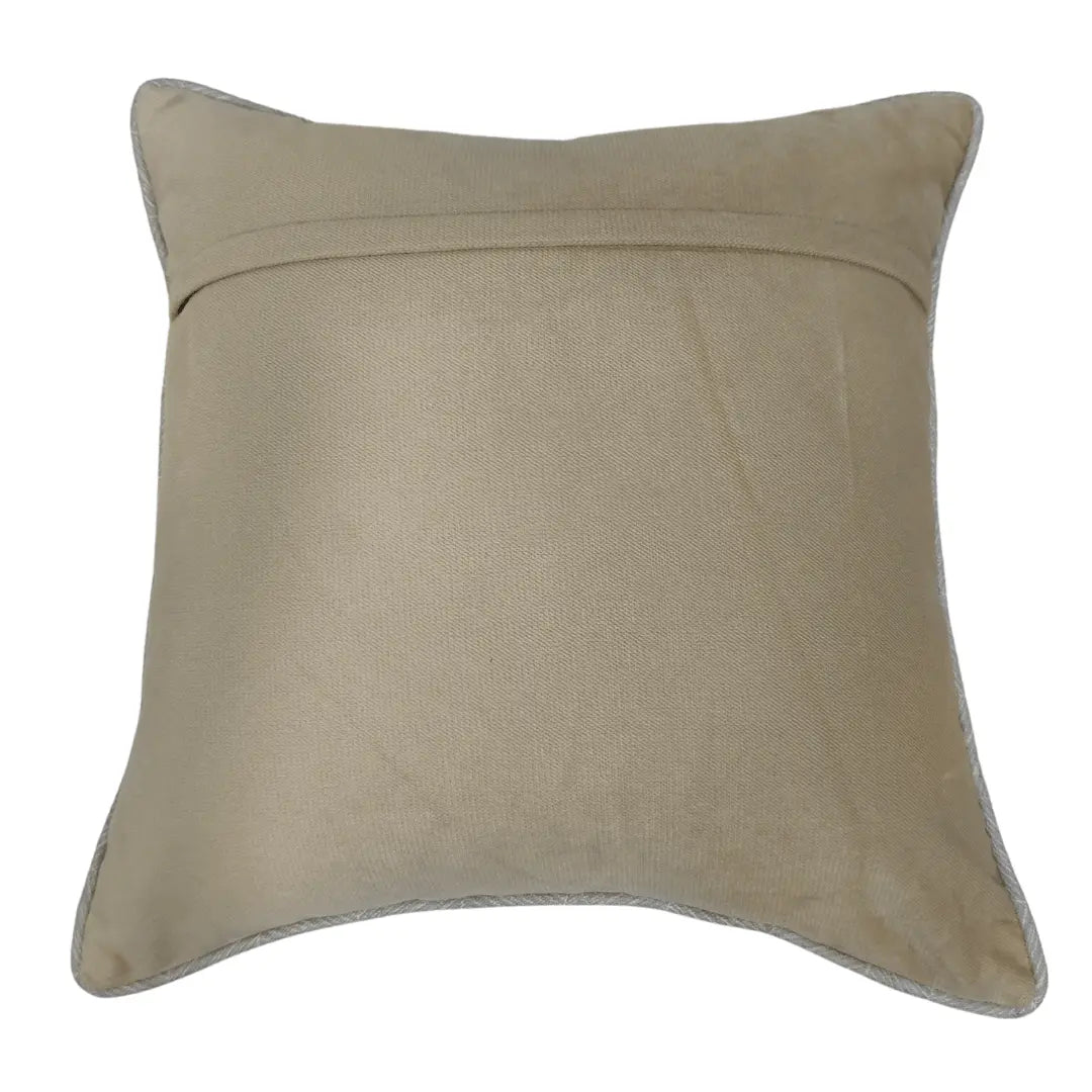 Chic Beige Two-Tone Pillow Covers (Set of 2, 16x16) | ZIPCushions - view 3