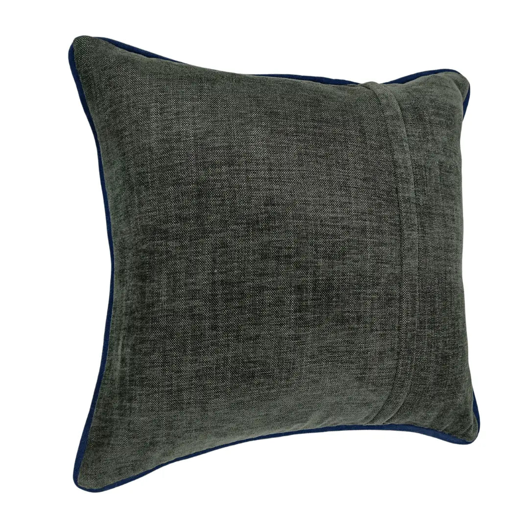 Luxe Olive Green Velvet Pillow Covers (Set of 2, 16x16) | ZIPCushions - view 3